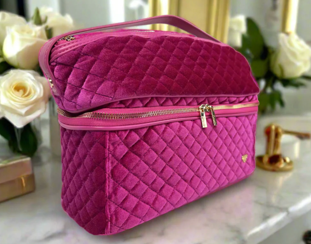 Stylist Travel Bag - Fuchsia Velvet