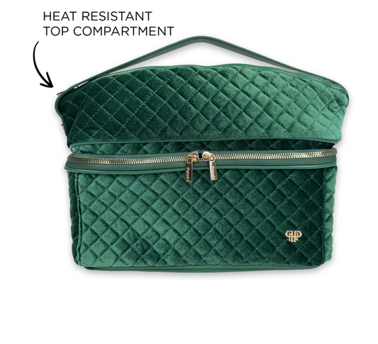 Stylist Travel Bag - Emerald Velvet