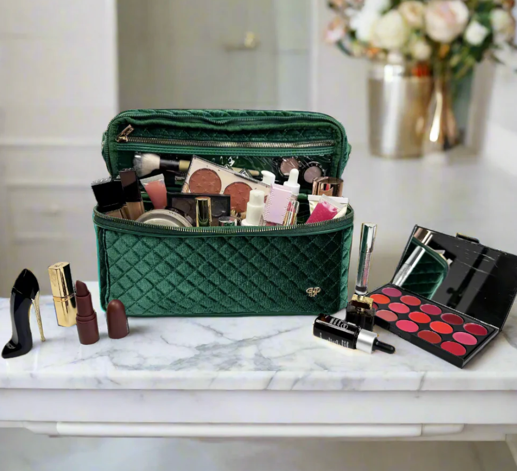 Stylist Travel Bag - Emerald Velvet