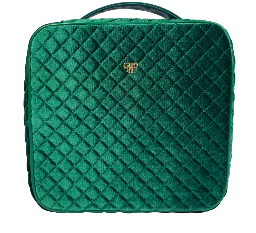 Mini Diva Makeup Case - Emerald Velvet