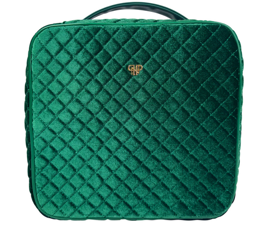 Mini Diva Makeup Case - Emerald Velvet