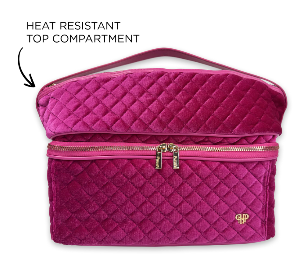 Stylist Travel Bag - Fuchsia Velvet