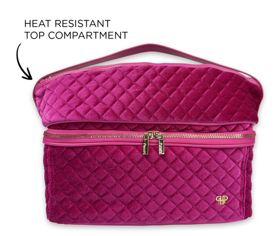 Stylist Travel Bag - Fuchsia Velvet