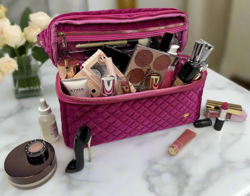 Stylist Travel Bag - Fuchsia Velvet